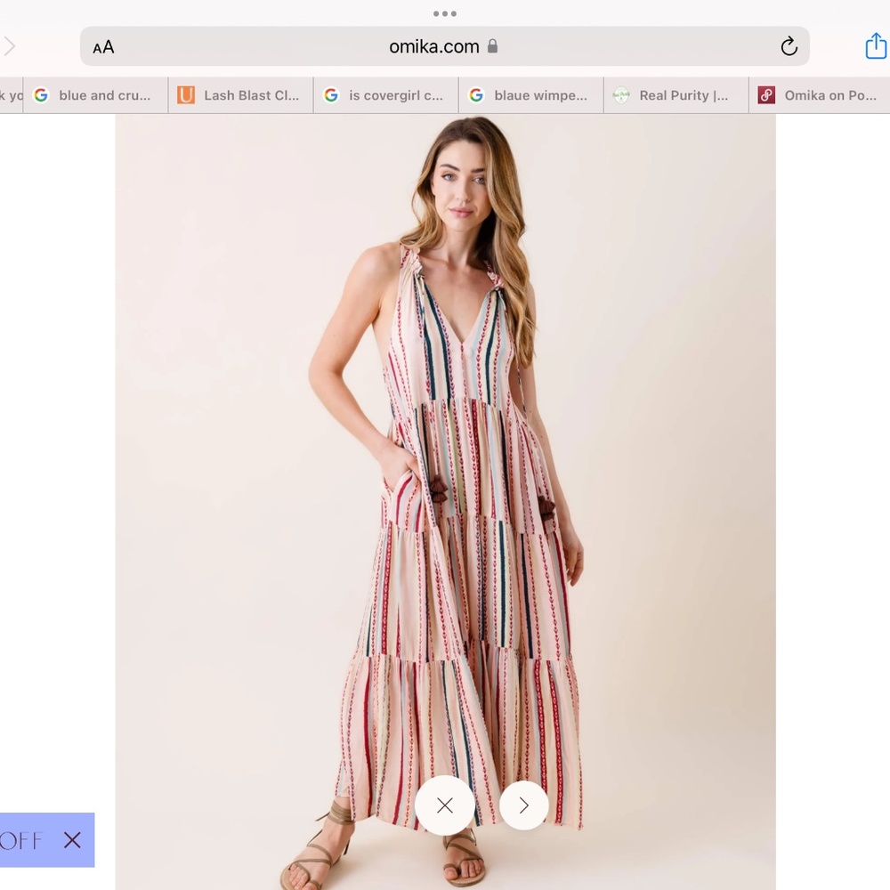 NWT Omika Paola Maxi dress Pallavi Multi